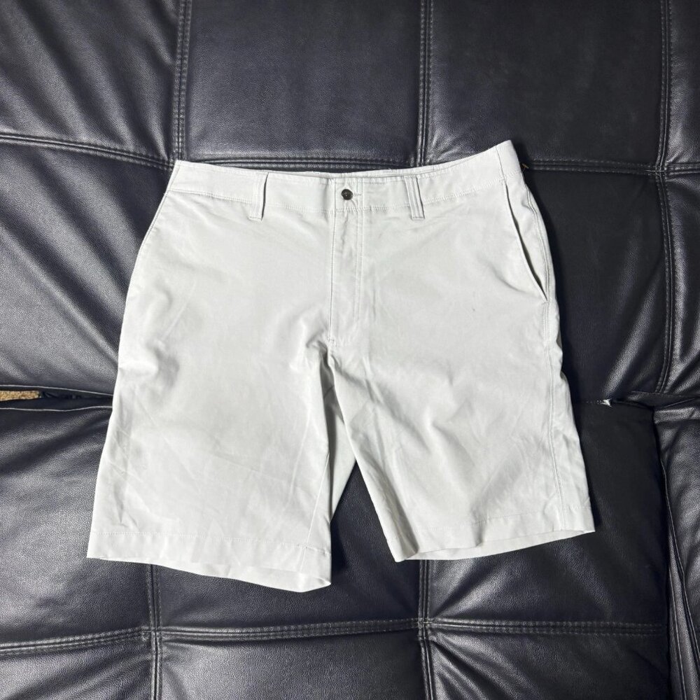 Callaway Men's Chino Shorts Gray Performance Golf Stretch Slash Pocket‎ Size 36